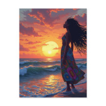 Black female on the Beach