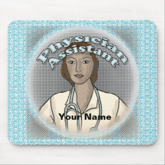 Black Female Physician Assistant Mouse Mat