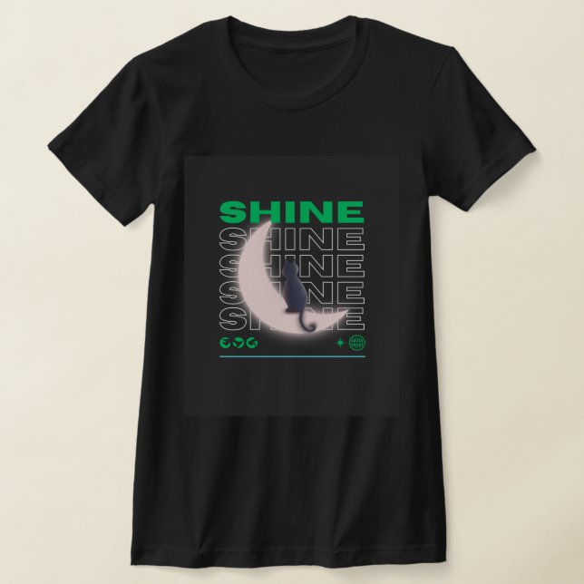 Black female t-shirt (Laydown)