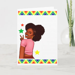 Black Female Teacher Magic Teach Black History Mon Card