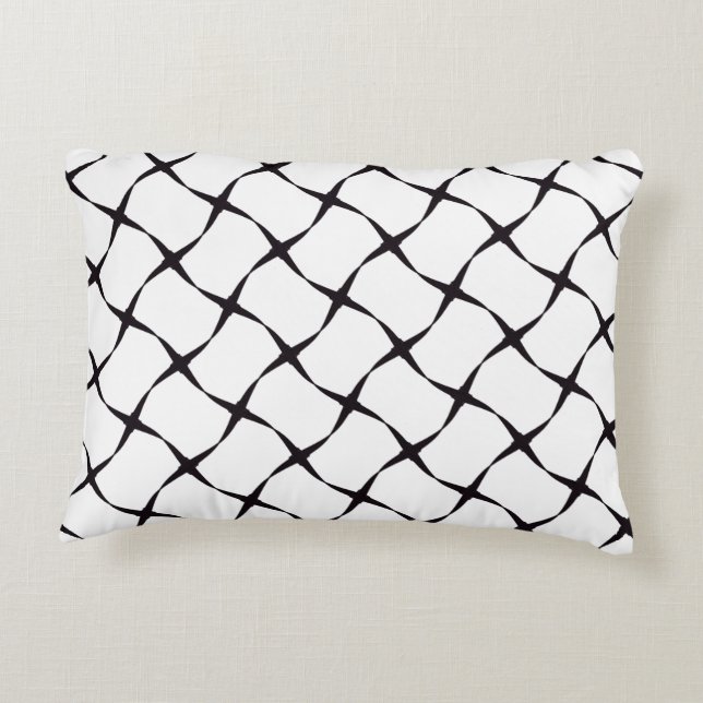 Black Fence Decorative Cushion (Back)