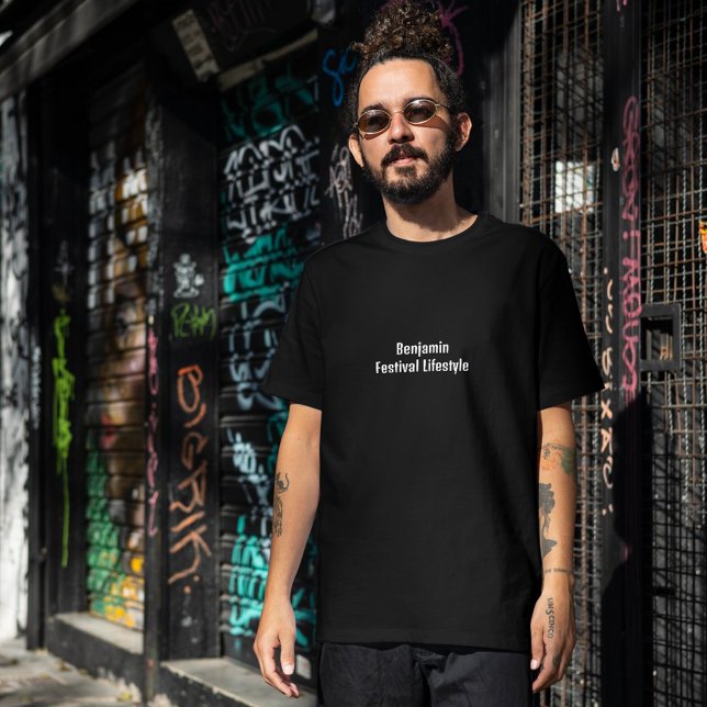 Black Festival Lifestyle  T-Shirt (Creator Uploaded)