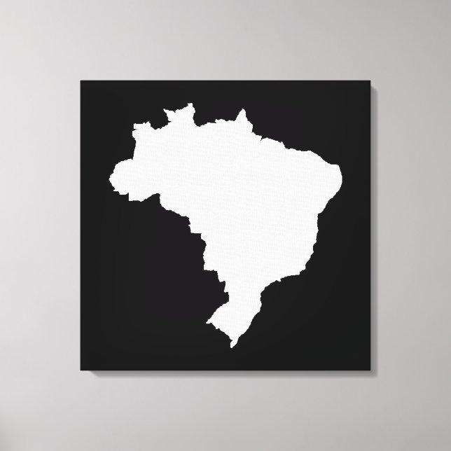 Black Festive Brazil at Emporiomoffa Canvas Print (Front)