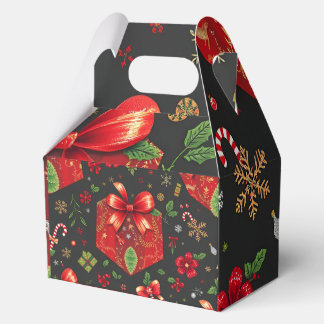 Black Festive Christmas Gift Box Design