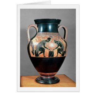Black-figure amphora depicting Ajax and Achilles,