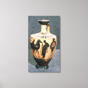 Black-figure Attic vase, 5th century BC Canvas Print
