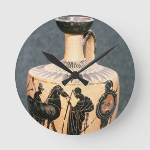 Black-figure Attic vase, 5th century BC Round Clock