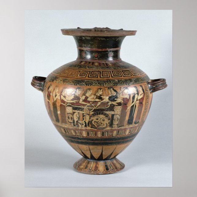 Black-figure hydria poster (Front)