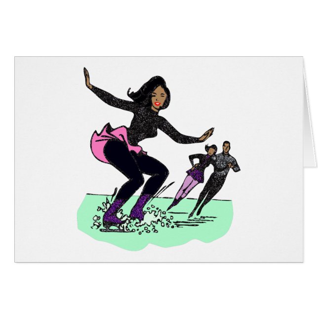 black figure skater (Front Horizontal)