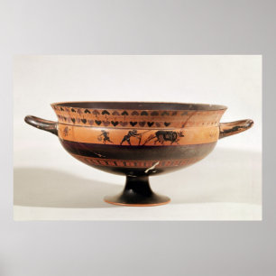 Black figured kylix poster