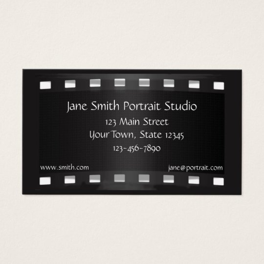 Black Film Strip Business Card