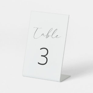 Black Fine Calligraphy Pedestal Sign