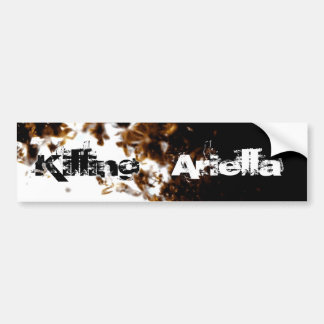 Black Fire Bumper Sticker