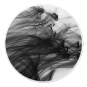 Black Fire I Ceramic Knob by Artist C.L. Brown