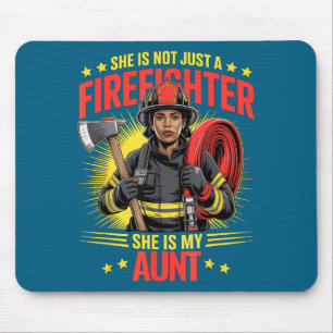 Black Firefighter Aunt Titi Auntie Survivor Design Mouse Mat
