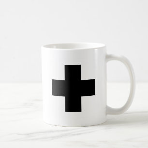 Black First aid cross Coffee Mug