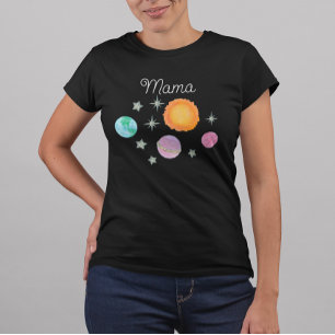 Black First Trip Around The Sun Mama 1st birthday T-Shirt