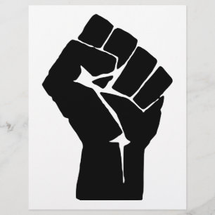 Black Fist Raised - Resistance Protest