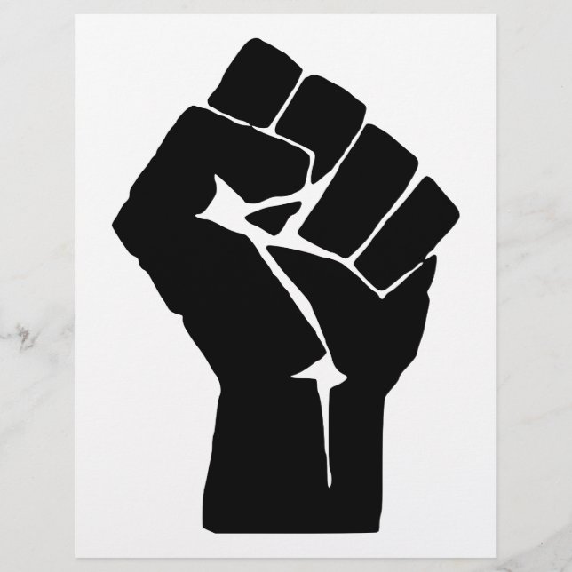 Black Fist Raised - Resistance Protest (Front)