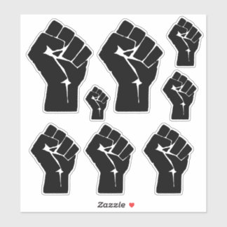 Black Fist Raised - Resistance Protest