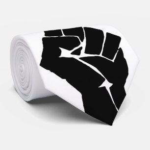 Black Fist Raised - Resistance Protest Tie