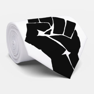 Black Fist Raised - Resistance Protest Tie