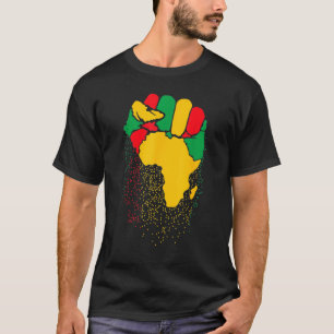 Black Fist Shirt African American Pride Black Hist
