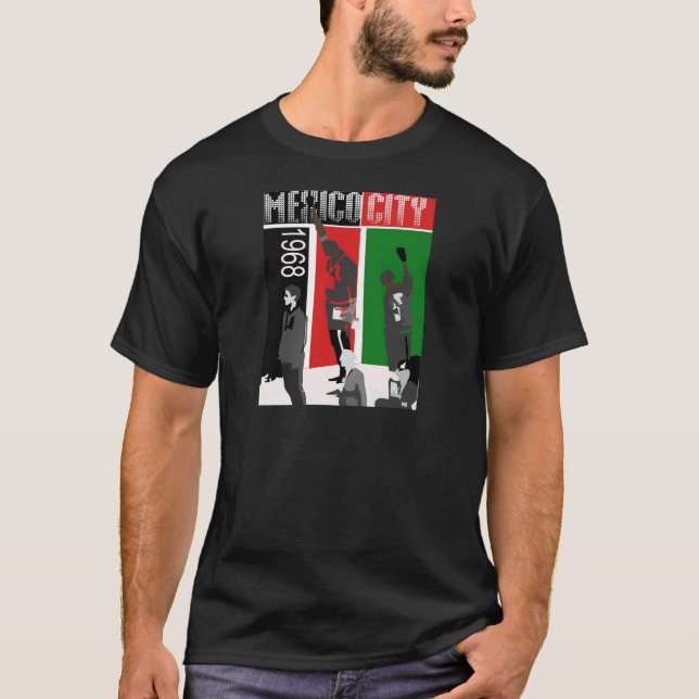 BLACK FIST SILENT PROTEST T-Shirt (Front)