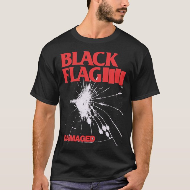 Black Flag - Damaged Premium T-Shirt (Front)