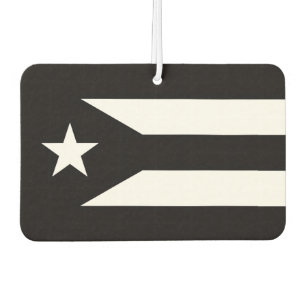Black flag of Puerto Rico Car Air Freshener