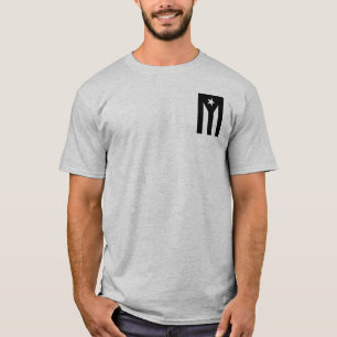 Black flag of Puerto Rico T-Shirt