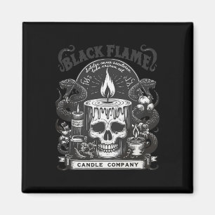 Black Flame Candle Company Halloween Skullcap Scar Magnet
