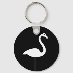Black Flamingo Keychain