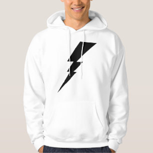 Black Flash Lightning Bolt Men's Hoodie