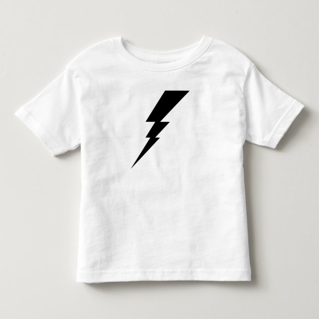 Black Flash Lightning Bolt Toddler T-Shirt (Front)