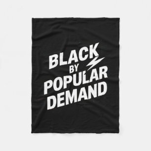 Black fleece blanket