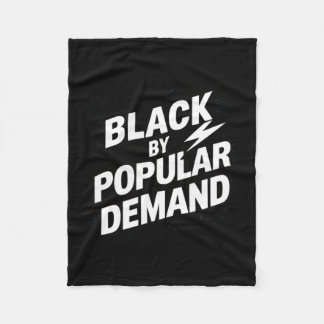 Black fleece blanket