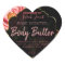 Black Floral Body Butter Labels