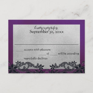 Black Floral Purple and Silver Response