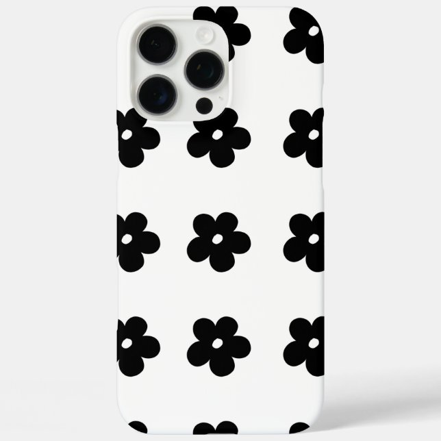 Black flower Case-Mate iPhone case (Back)