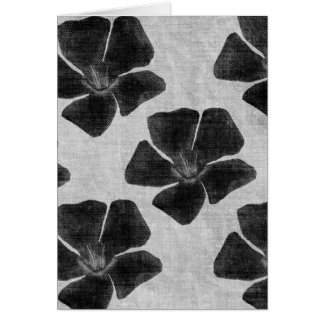 Black Flower Pattern Card