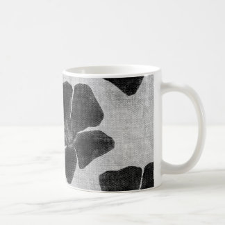 Black Flower Pattern Mug