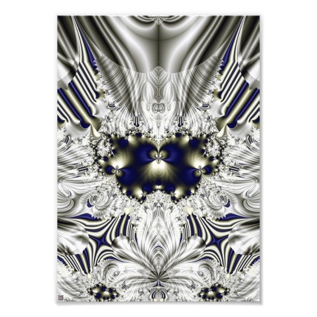 Black Flower Photo Print (Front)