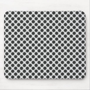 Black Flower Ribbon by Kenneth Yoncich Mouse Mat