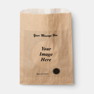 Black Flower Ribbon Template by Kenneth Yoncich Favour Bags