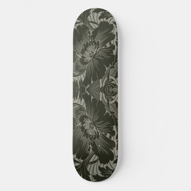Black Flower Skateboard (Front)