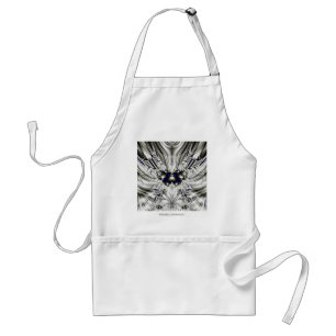 Black Flower Standard Apron