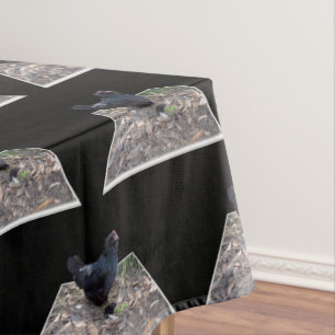 Black Fluffy Chicken, Tablecloth