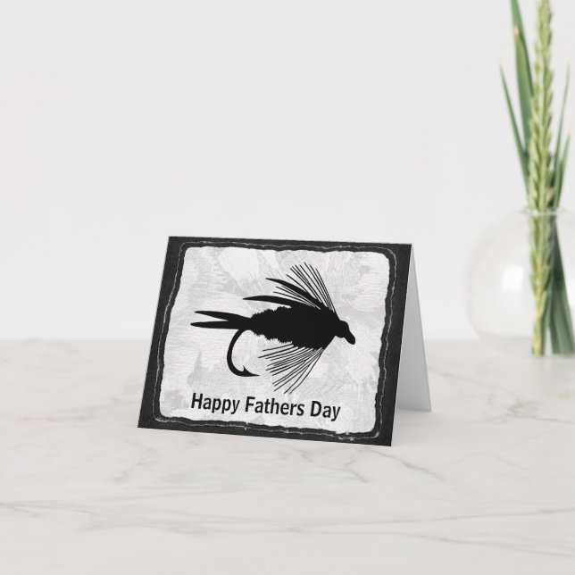 Black Fly Fishing Lure Card (Front)