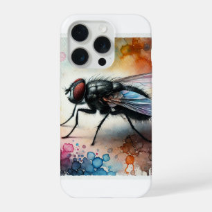 Black Fly in Watercolor 050824AREF129 - Watercolor iPhone 15 Pro Case